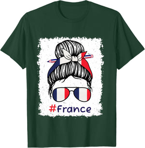 14 juillet drapeau français Fête nationale France tricolore Manche Longue T-Shirt - T-Shirt | Forest