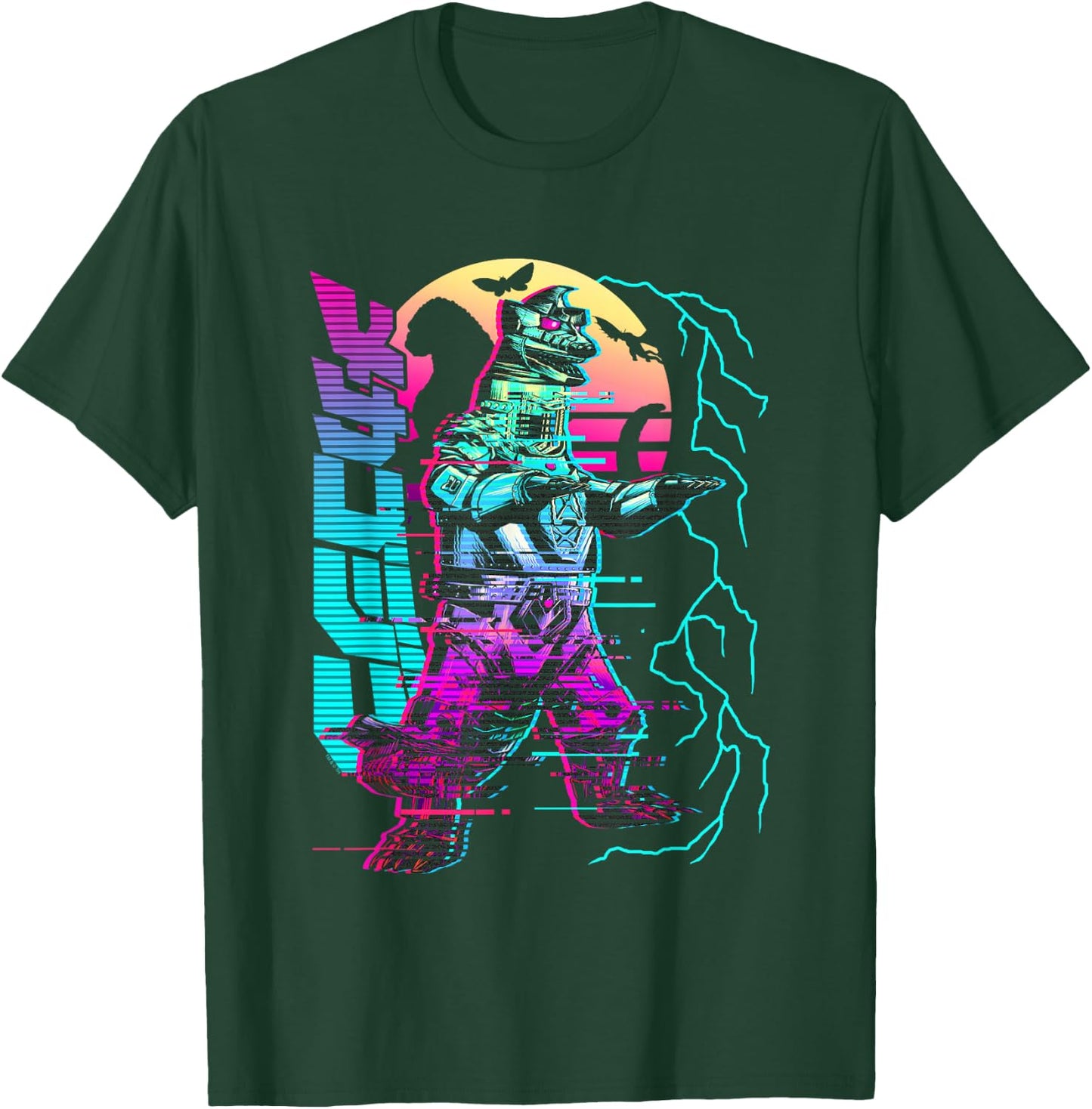 Godzilla Neon Mechagodzilla T-Shirt - T-Shirt | Forest