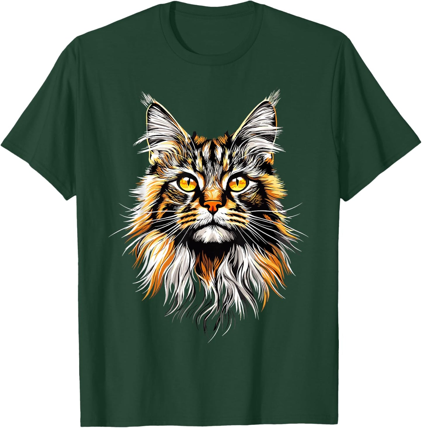 Maine Coon Cat Cat Lover Maine Coon Soft , Black, S T-Shirt - T-Shirt | Forest