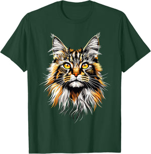 Maine Coon Cat Cat Lover Maine Coon Soft , Black, S T-Shirt - T-Shirt | Forest