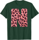 Letter N Cheetah Leopard Print Pink Initial Zebra Matching T-Shirt - T-Shirt | Forest