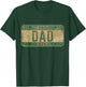 Best Dad Eever Vintage Car Plate Father's Day Papa T-Shirt - T-Shirt | Forest