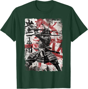 Vintage Samurai Mask Asia Japan Graffiti Tokyo Samurai , black T-Shirt - T-Shirt | Forest