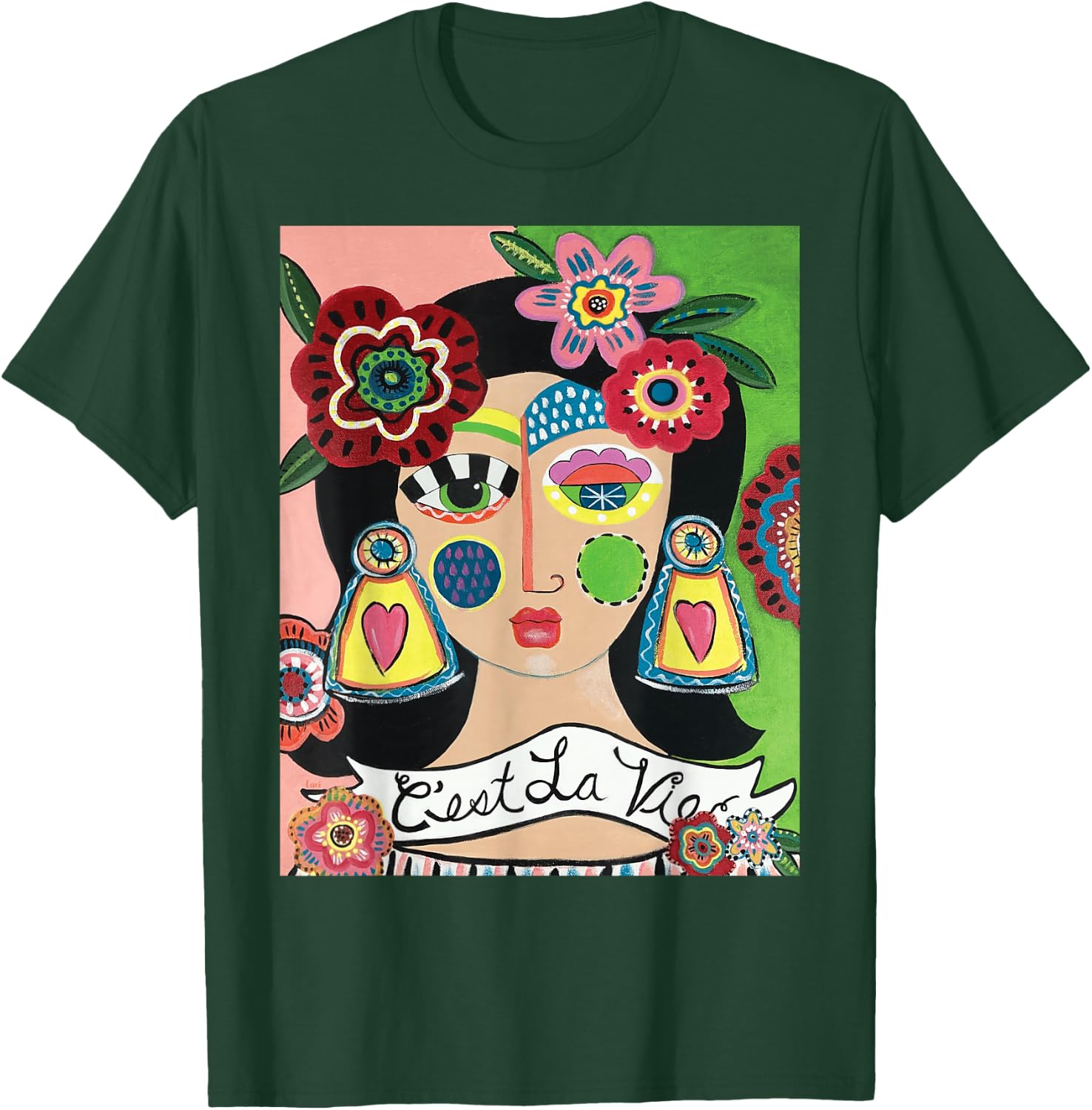 C'est La Vie T-Shirt - T-Shirt | Forest