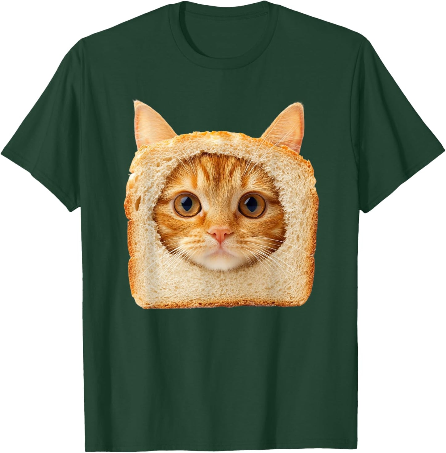 Funny Ginger Cat Bread Men Women Kids T-Shirt - T-Shirt | Forest