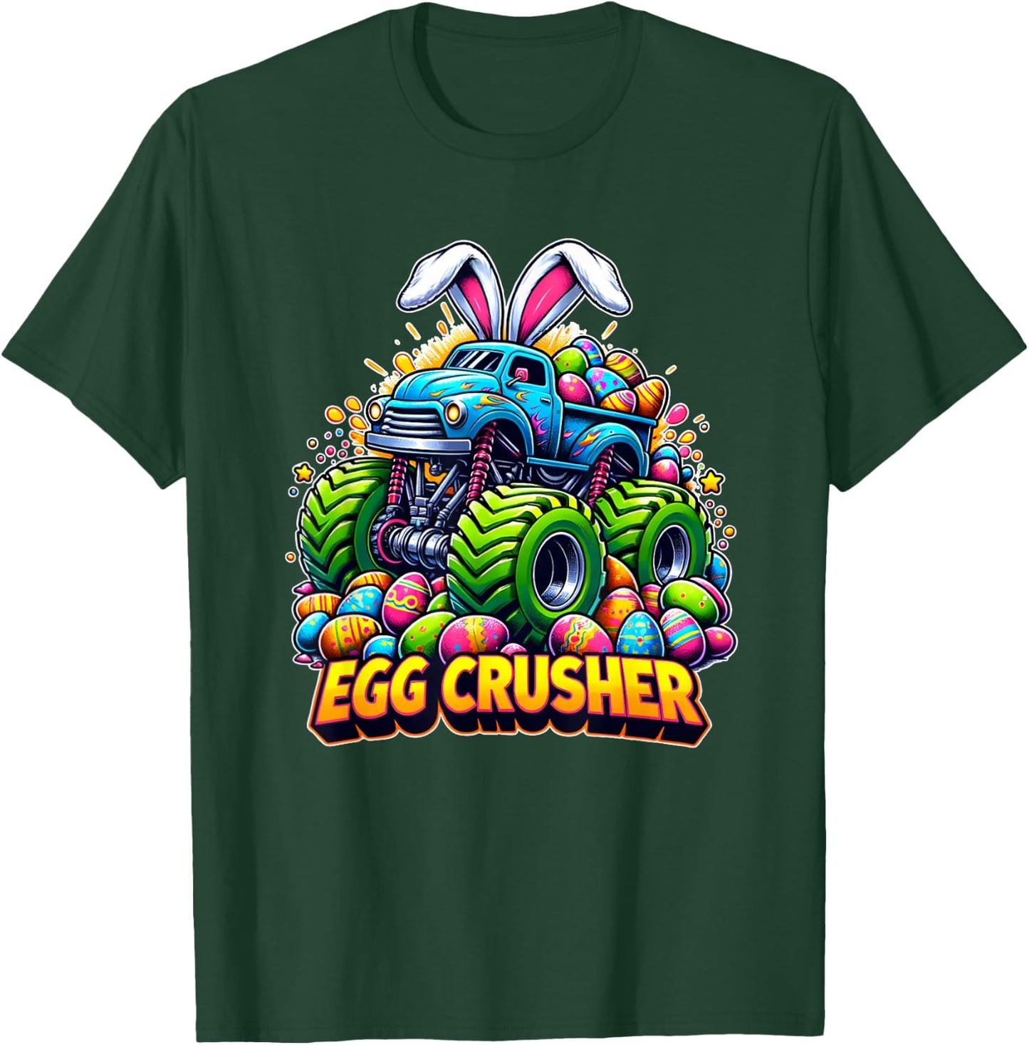 Easter Bunny Monster Truck Funny easter day toddler T-Shirt - T-Shirt | Forest