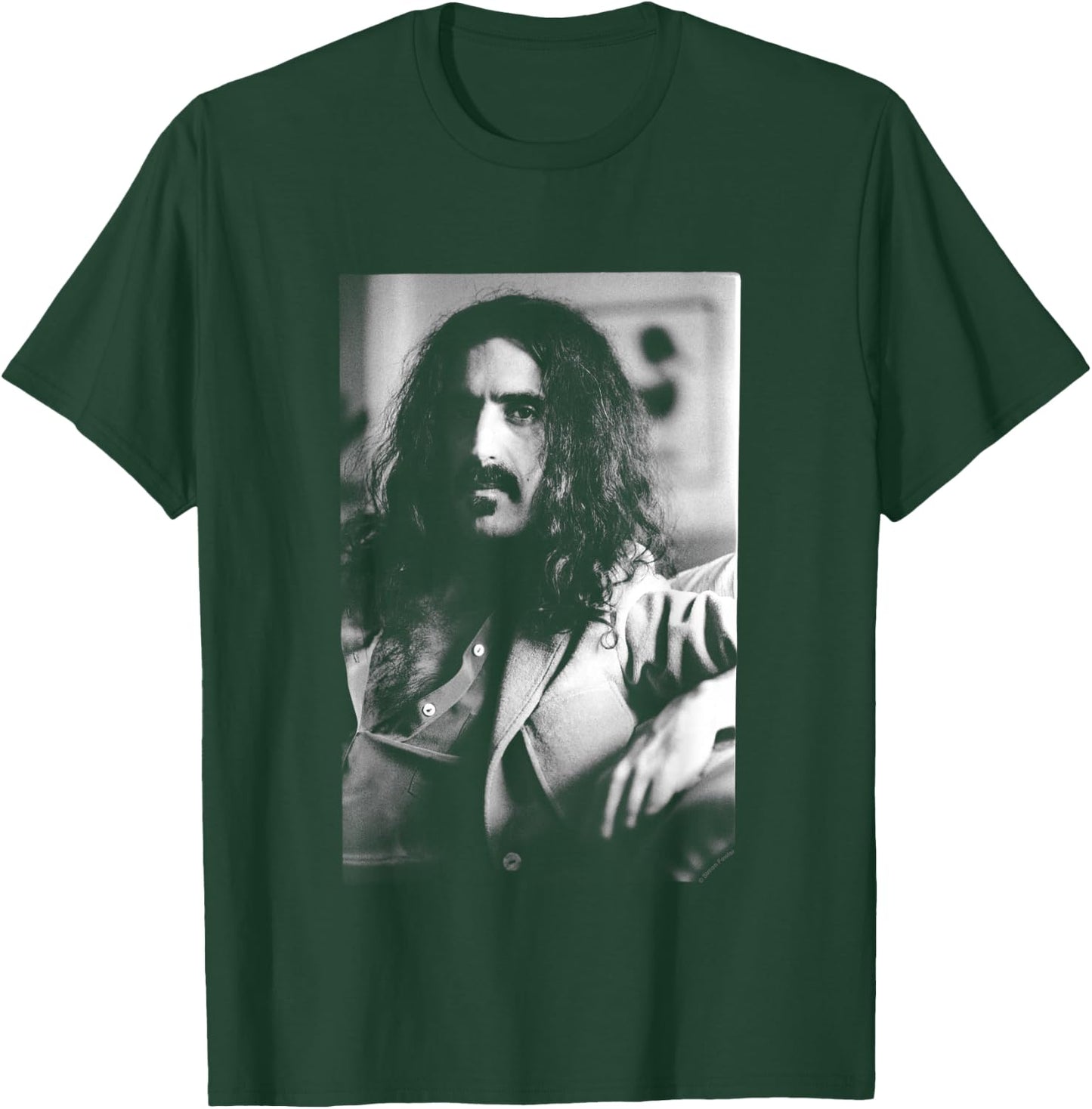 Frank Zappa London Photoshoot by Simon Fowler , black T-Shirt - T-Shirt | Forest