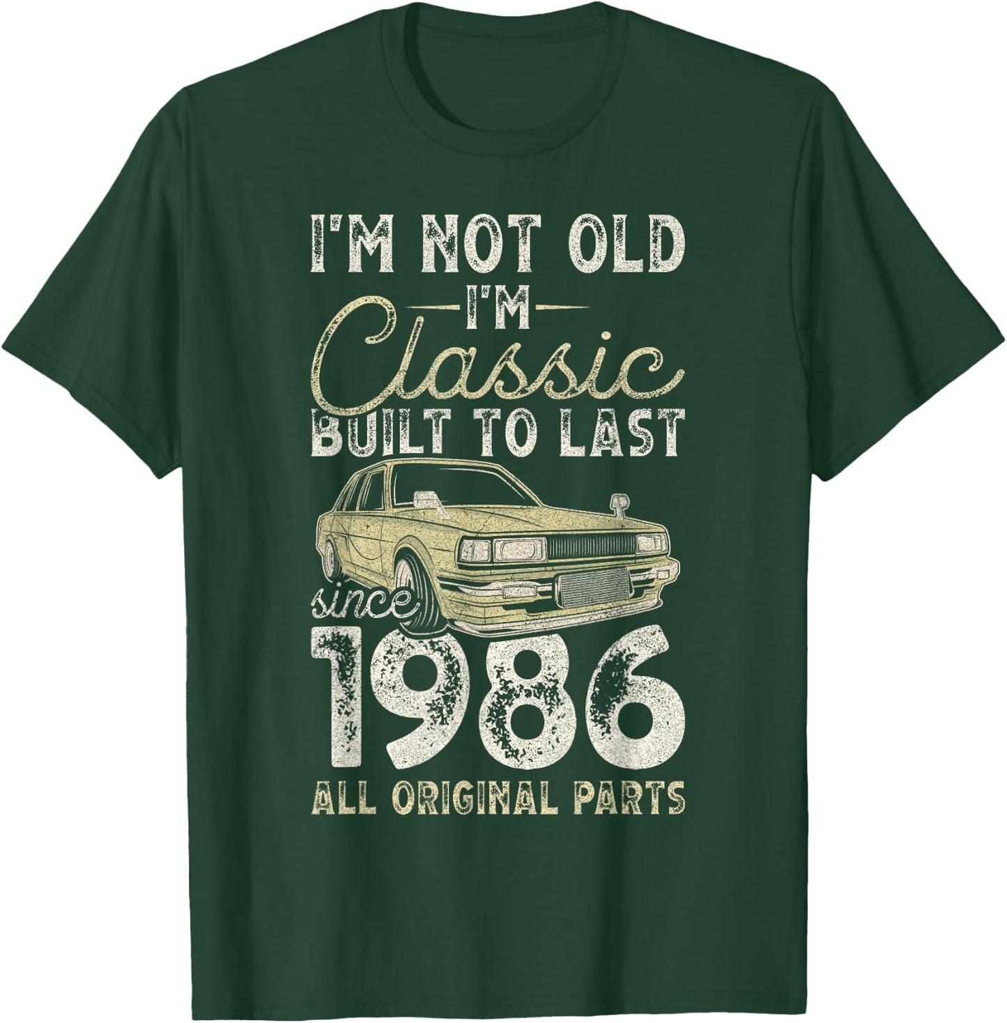 40. Geburtstag, Seit 1986, Oldtimer, 40 Jahre alt T-Shirt - T-Shirt | Forest