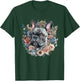 Cute French Bulldog Floral Flowers Dog Lover Gift Women Girl T-Shirt - T-Shirt | Forest