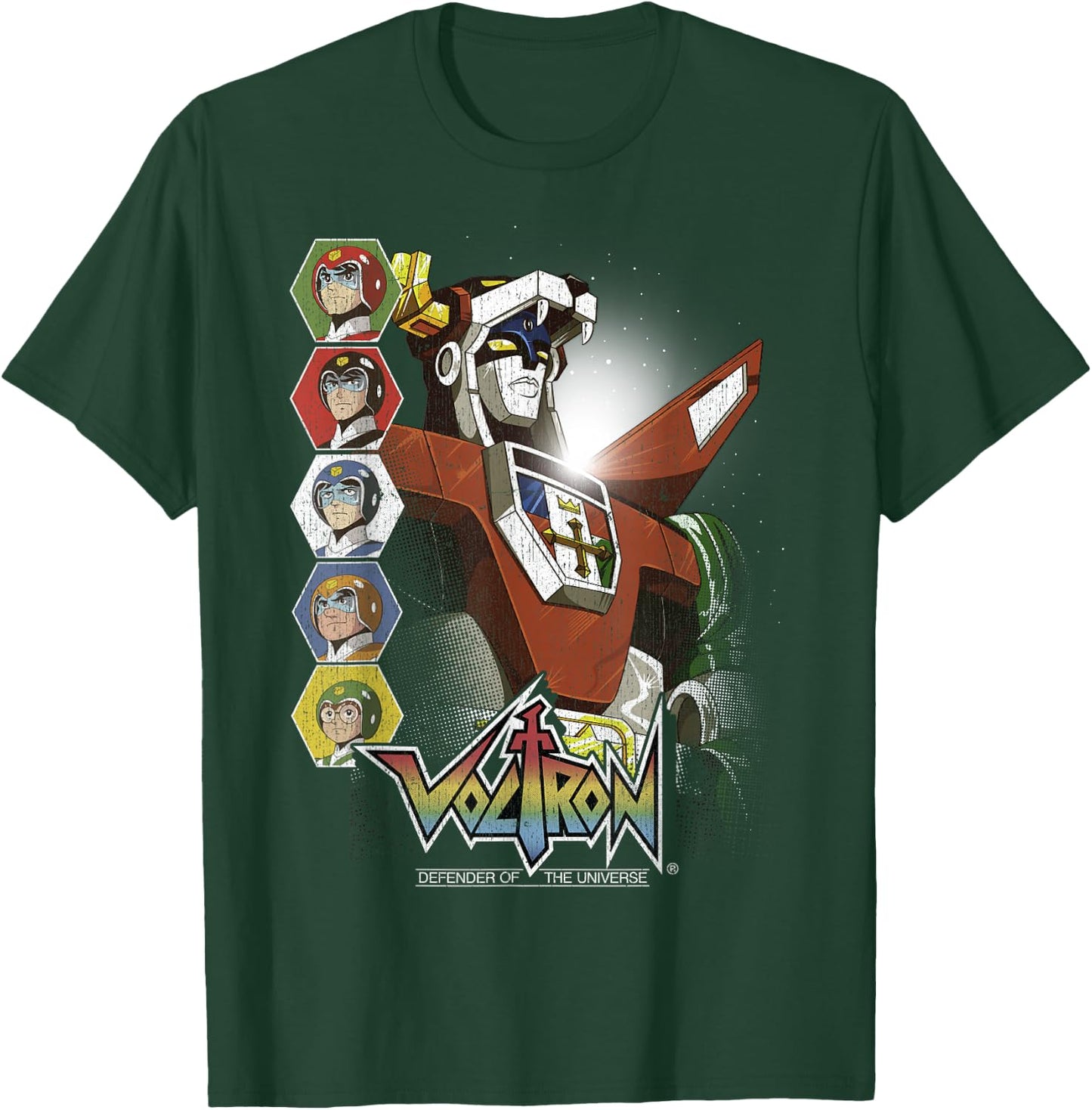 Voltron Defender of The Universe Lions Unite Graphic T-Shirt - T-Shirt | Forest