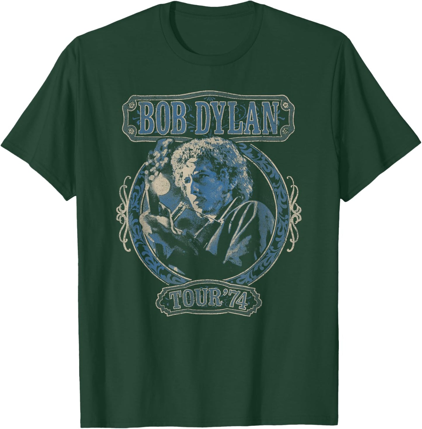 Bob Dylan Tour 74 Official , Black, S T-Shirt - T-Shirt | Forest