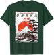 Osaka City Retro Japanese Ukiyoe-e Artwork Osaka , black T-Shirt - T-Shirt | Forest