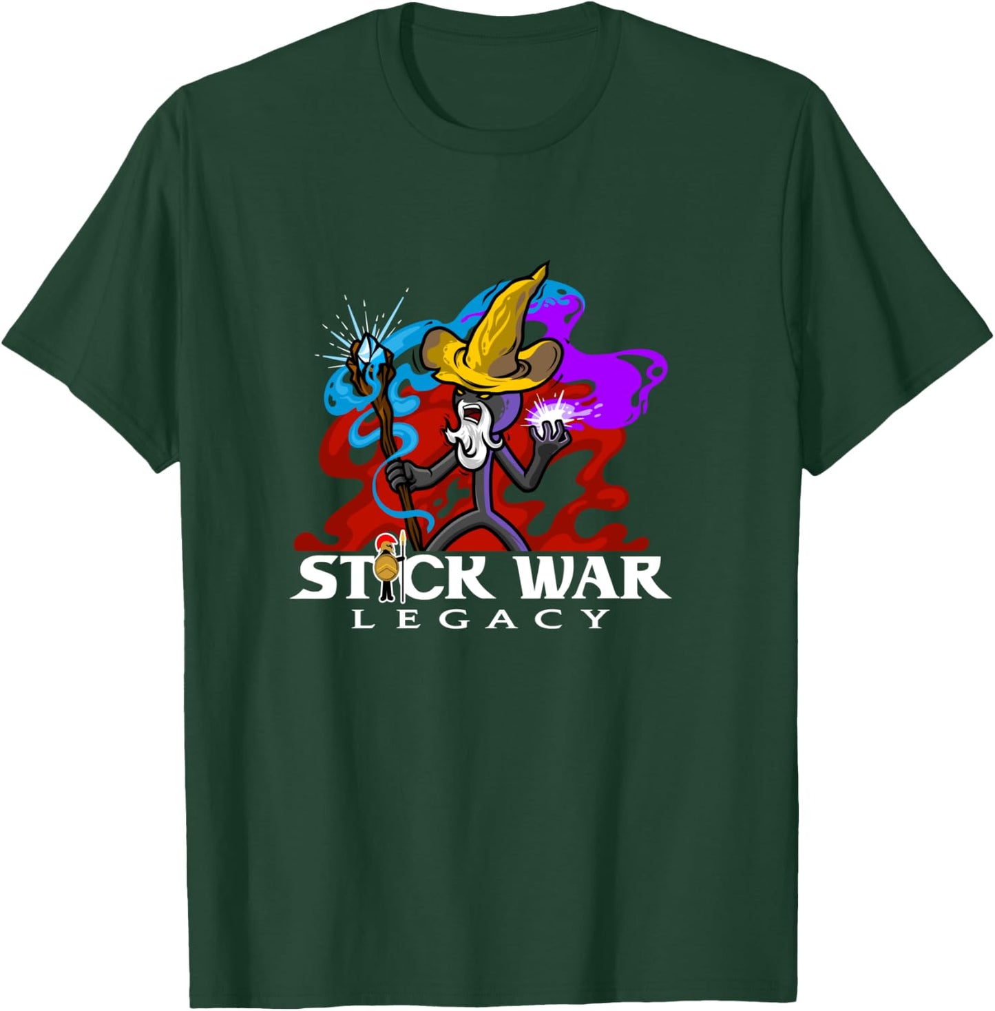 Stick War: Legacy - Magikill on Dark Long T-Shirt - T-Shirt | Forest