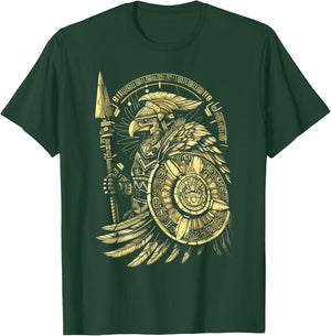 Aztec Warrior Eagle Knight Armor Aztec warrior T-Shirt - T-Shirt | Forest