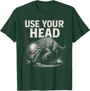 Pachycephalosaurus - Use Your Head T-Shirt - T-Shirt | Forest