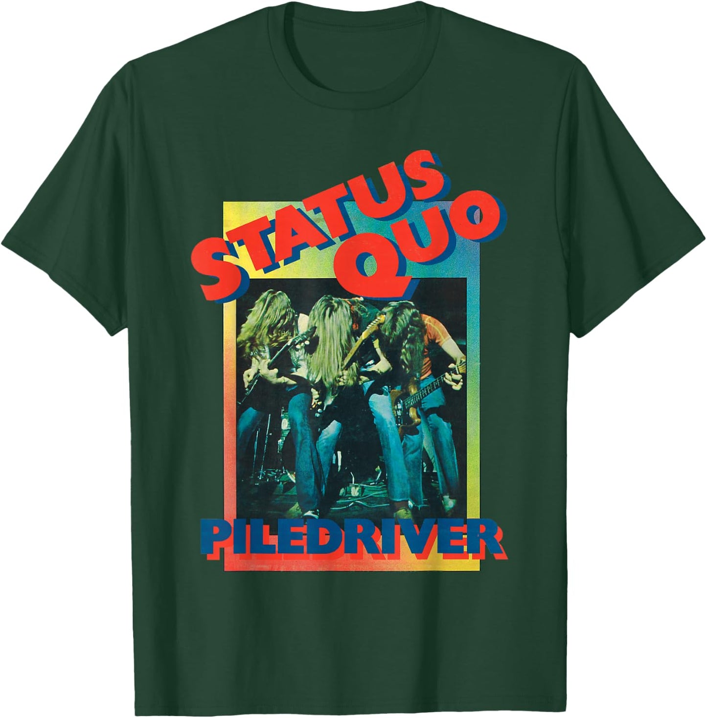Status Quo Piledriver Gradient T-Shirt - T-Shirt | Forest