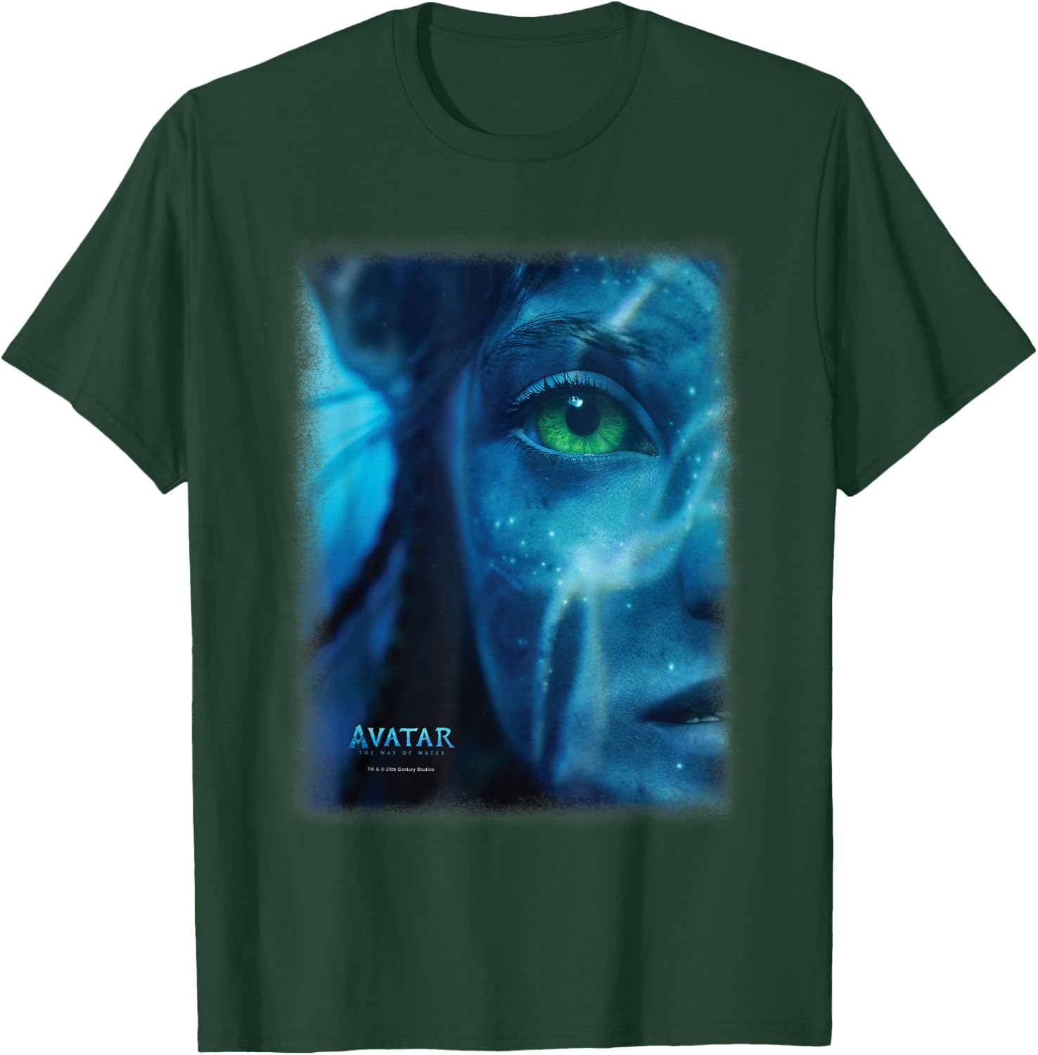 Avatar: The Way of Water Neytiri Na'vi Underwater Half Face , black T-Shirt - T-Shirt | Forest