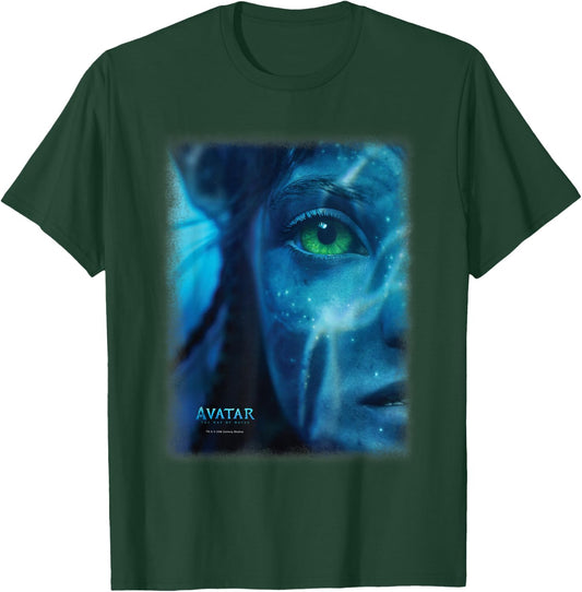Avatar: The Way of Water Neytiri Na'vi Underwater Half Face , black T-Shirt - T-Shirt | Forest