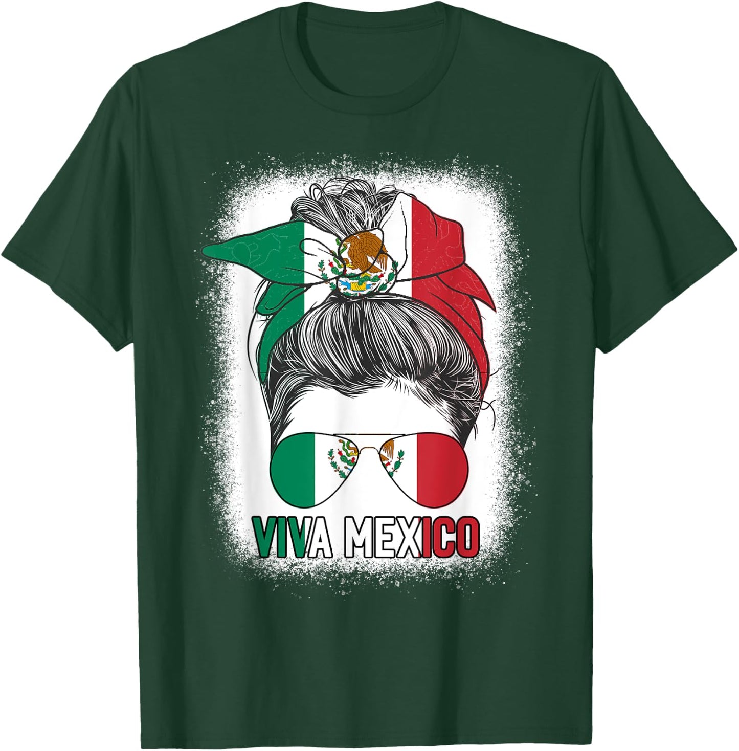 Mexico Independence Day Viva Mexican Pride Hispanic Flag T-Shirt - T-Shirt | Forest