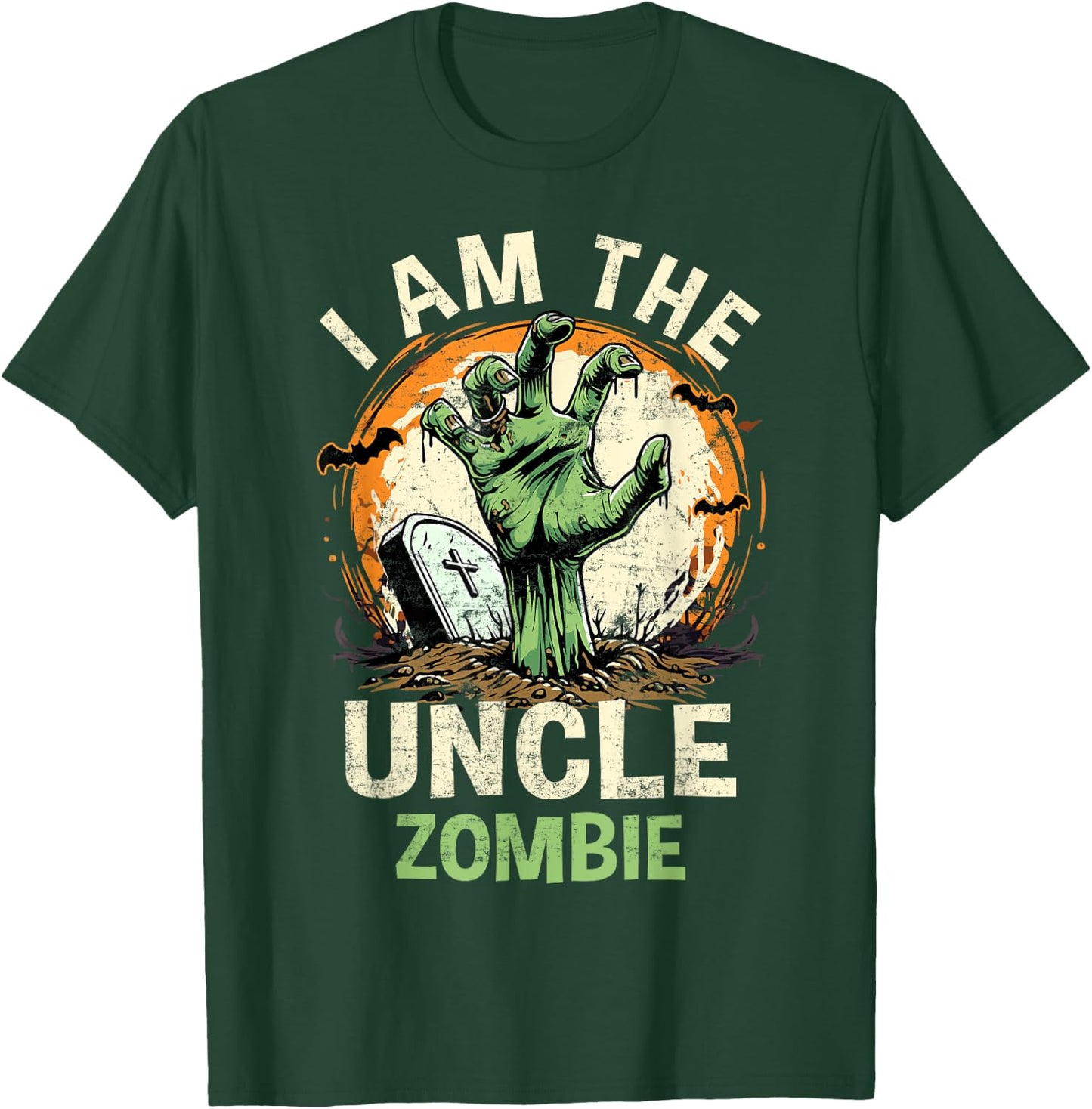 I Am The Uncle Zombie Halloween Costume Zombie Family T-Shirt - T-Shirt | Forest