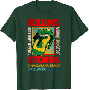 Official Rolling Stones A Bigger Bang Copacabana Tour , black T-Shirt - T-Shirt | Forest