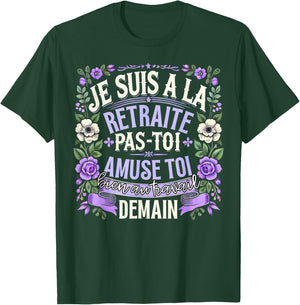 Retirement 2025 Women Retired 2025 , Black, S T-Shirt - T-Shirt | Forest