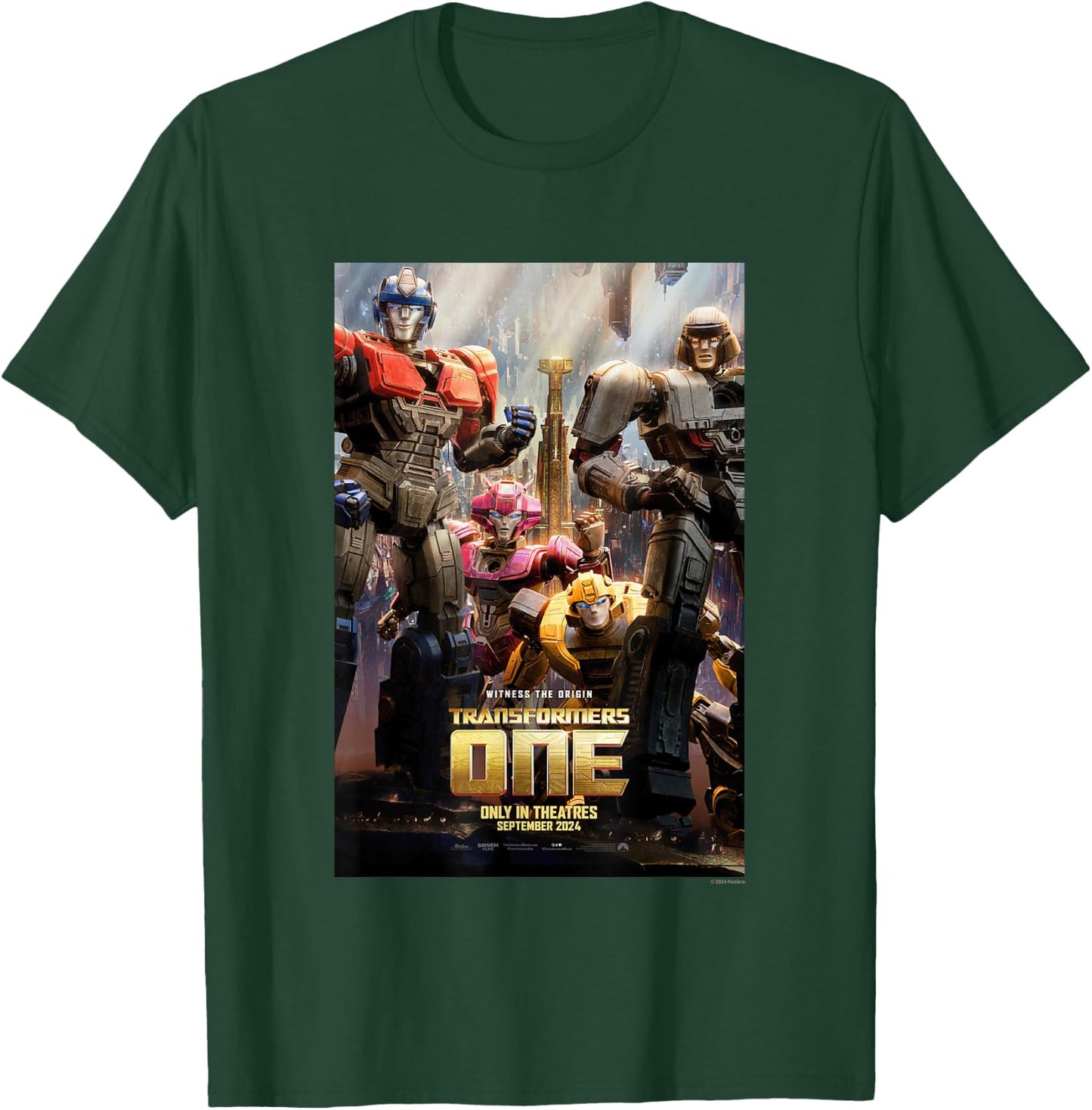 Transformers One Witness The Origin Movie Poster Vintage T-Shirt - T-Shirt | Forest
