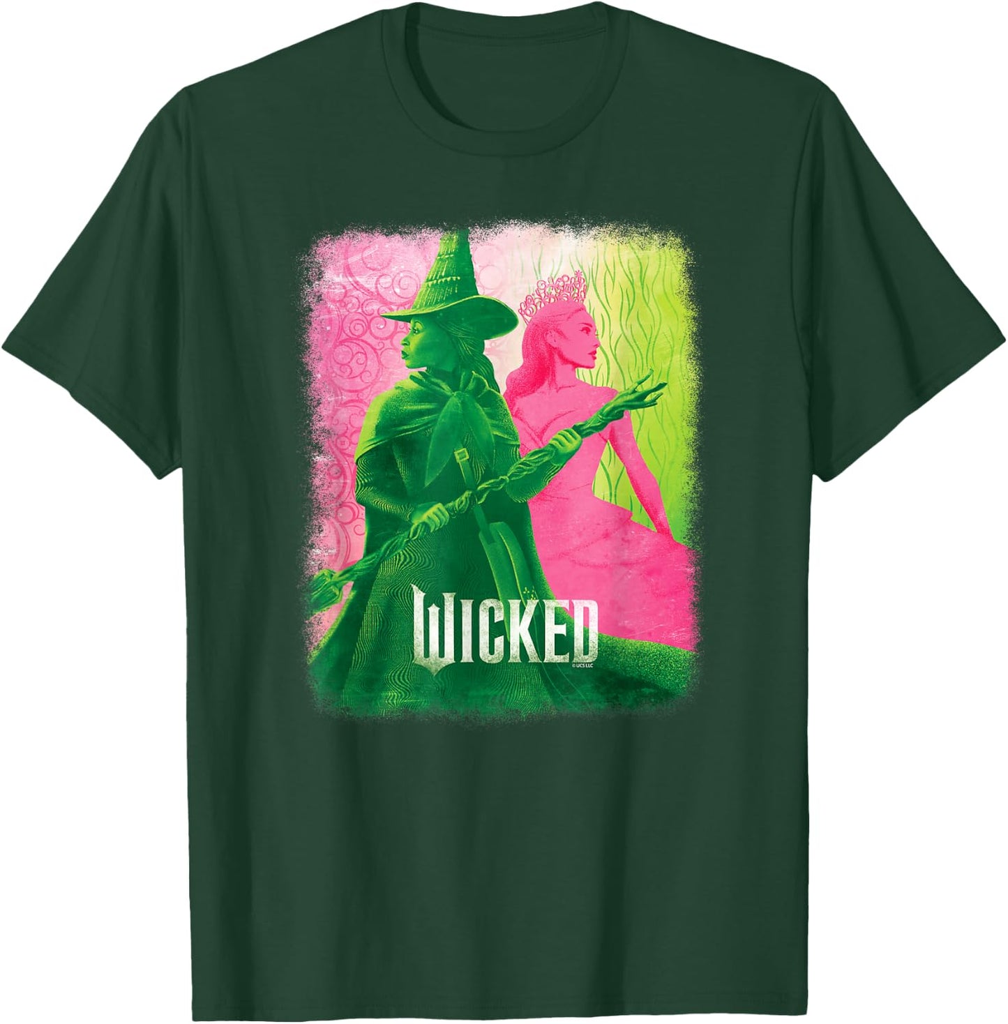 Wicked Elphaba & Glinda Tonal T-Shirt - T-Shirt | Forest