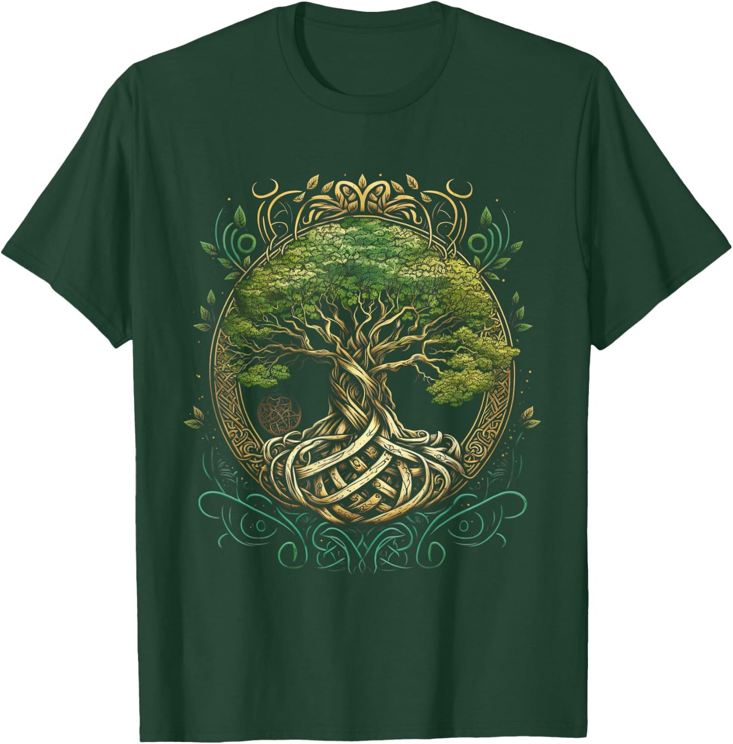 Tree of Life Viking Midgard Thor Walhalla , black T-Shirt - T-Shirt | Forest