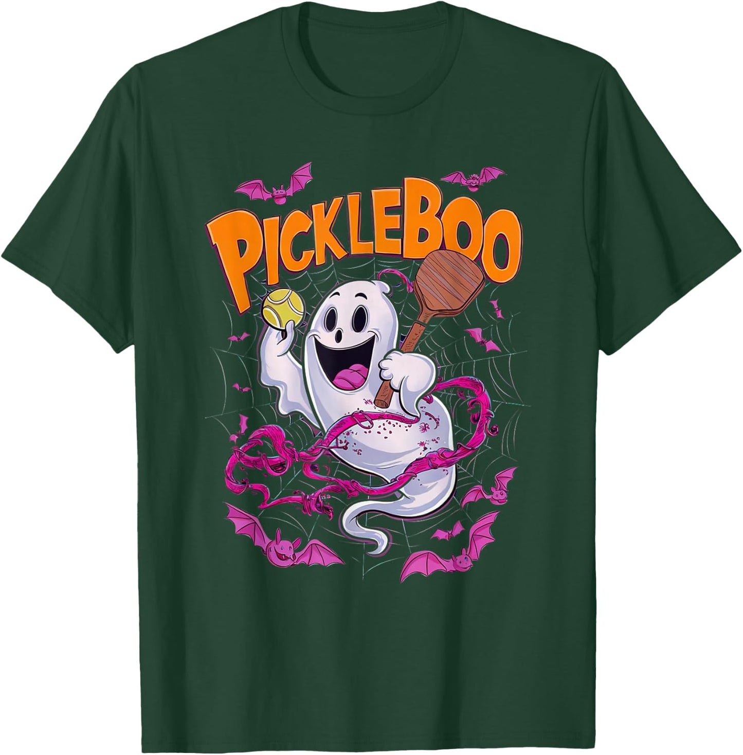 Pickleboo Funny Halloween Pickleball Costume T-Shirt - T-Shirt | Forest
