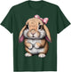 Cute Bunny Pink Bow Women Girls Easter Mini Holland Lop T-Shirt - T-Shirt | Forest