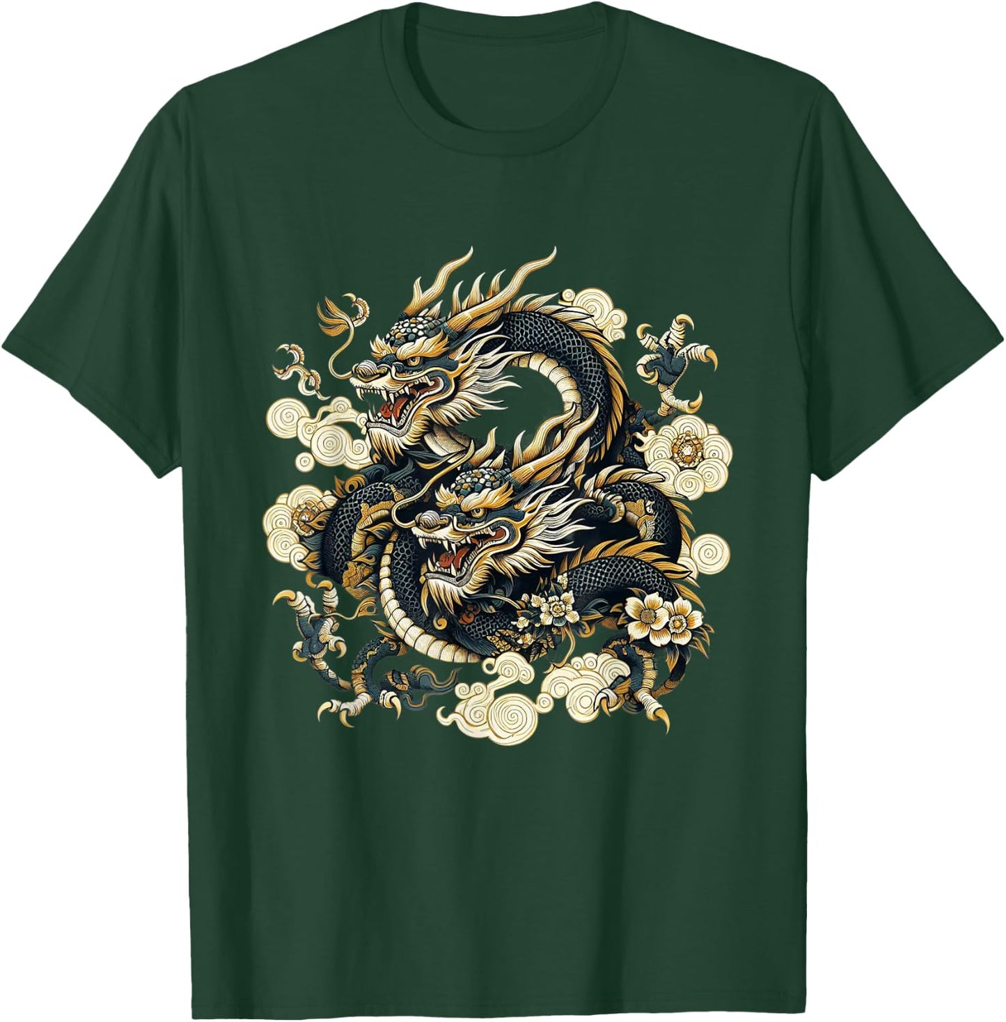 Dragon Aesthetic Japanese Culture Tokyo inspired asian T-Shirt - T-Shirt | Forest