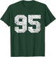 Vintage Lucky Number 95 Birthday Sports Player Team Athlete T-Shirt - T-Shirt | Forest