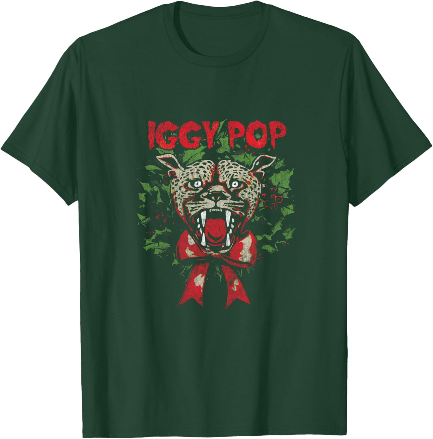 Iggy Pop Christmas Cheetah T-Shirt - T-Shirt | Forest