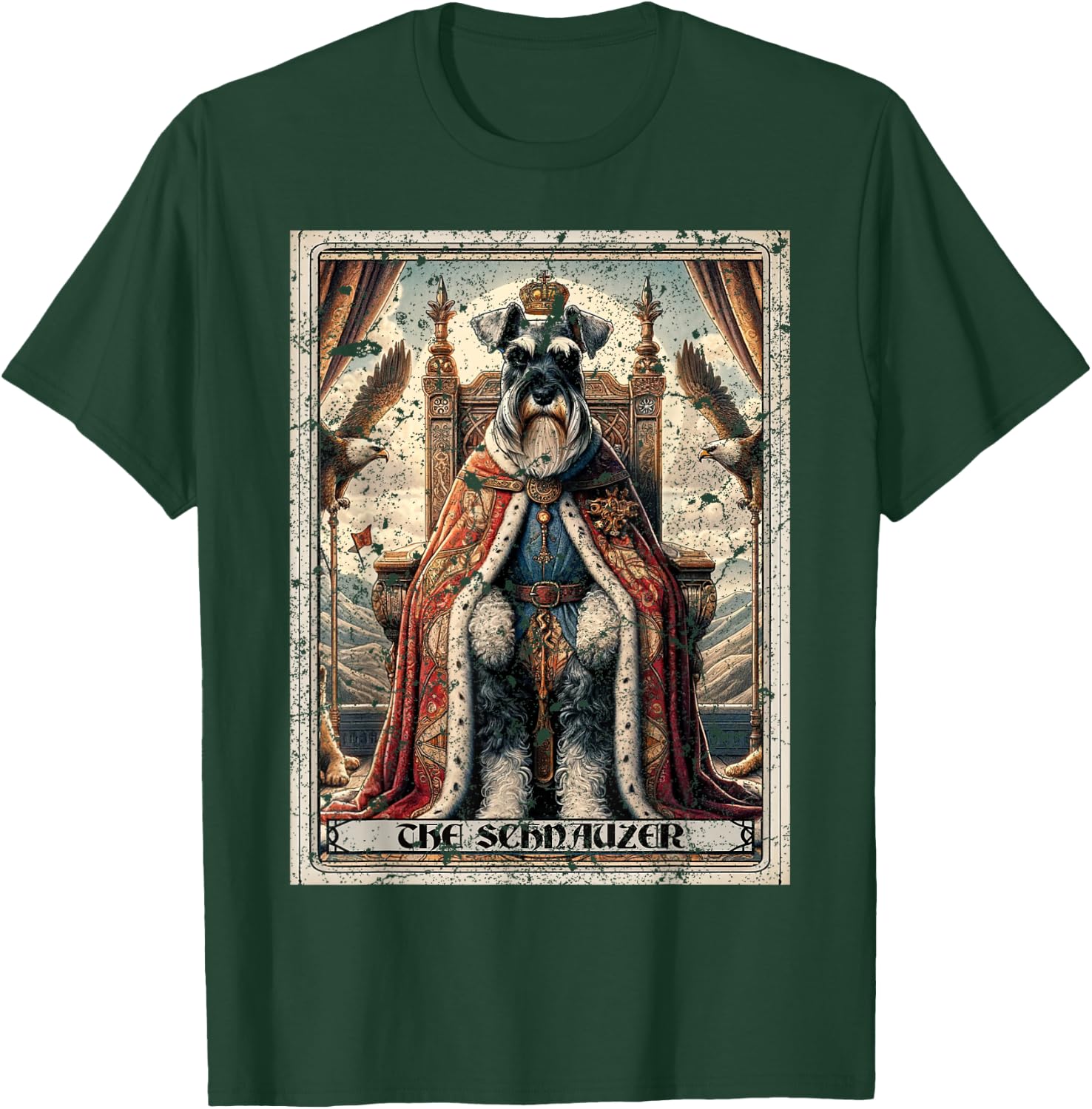 A Schnauzer Tarot Card Dog T-Shirt - T-Shirt | Forest