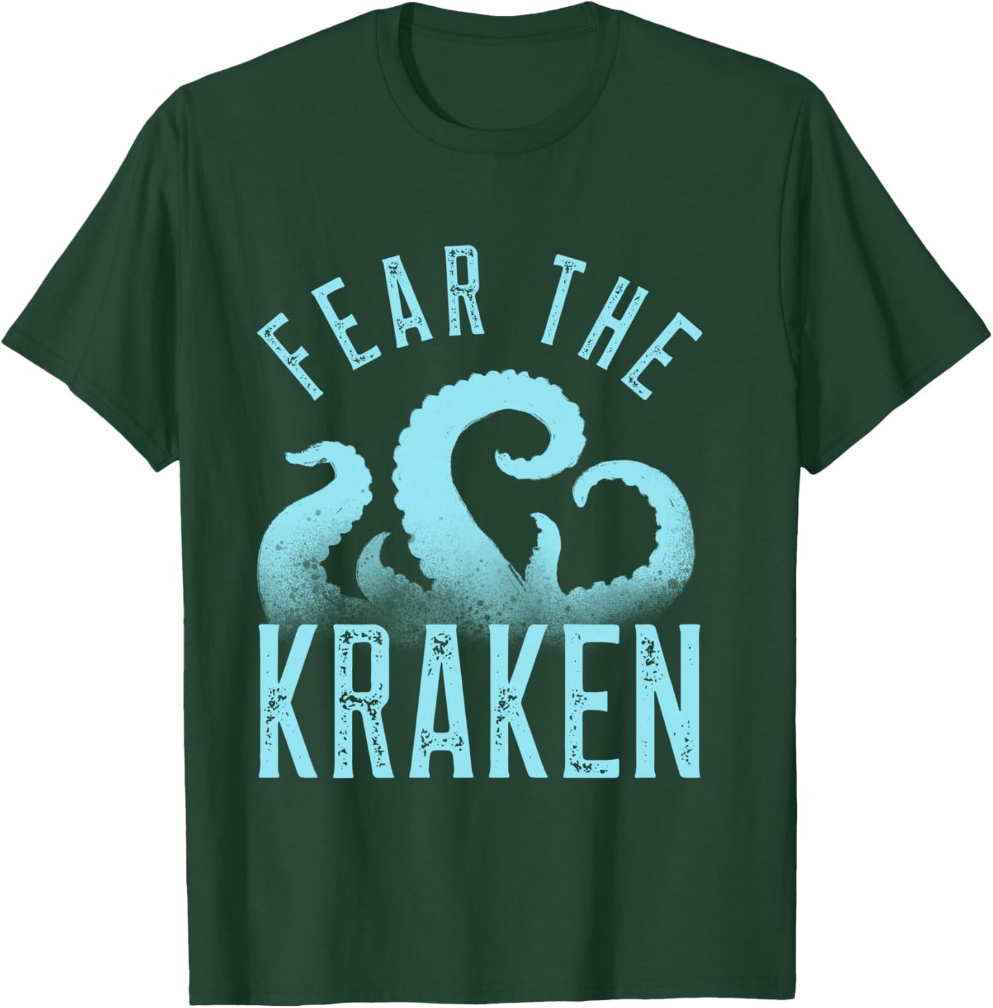Fear The Kraken. Vintage Kraken Tentacles. Octopus Kraken T-Shirt - T-Shirt | Forest