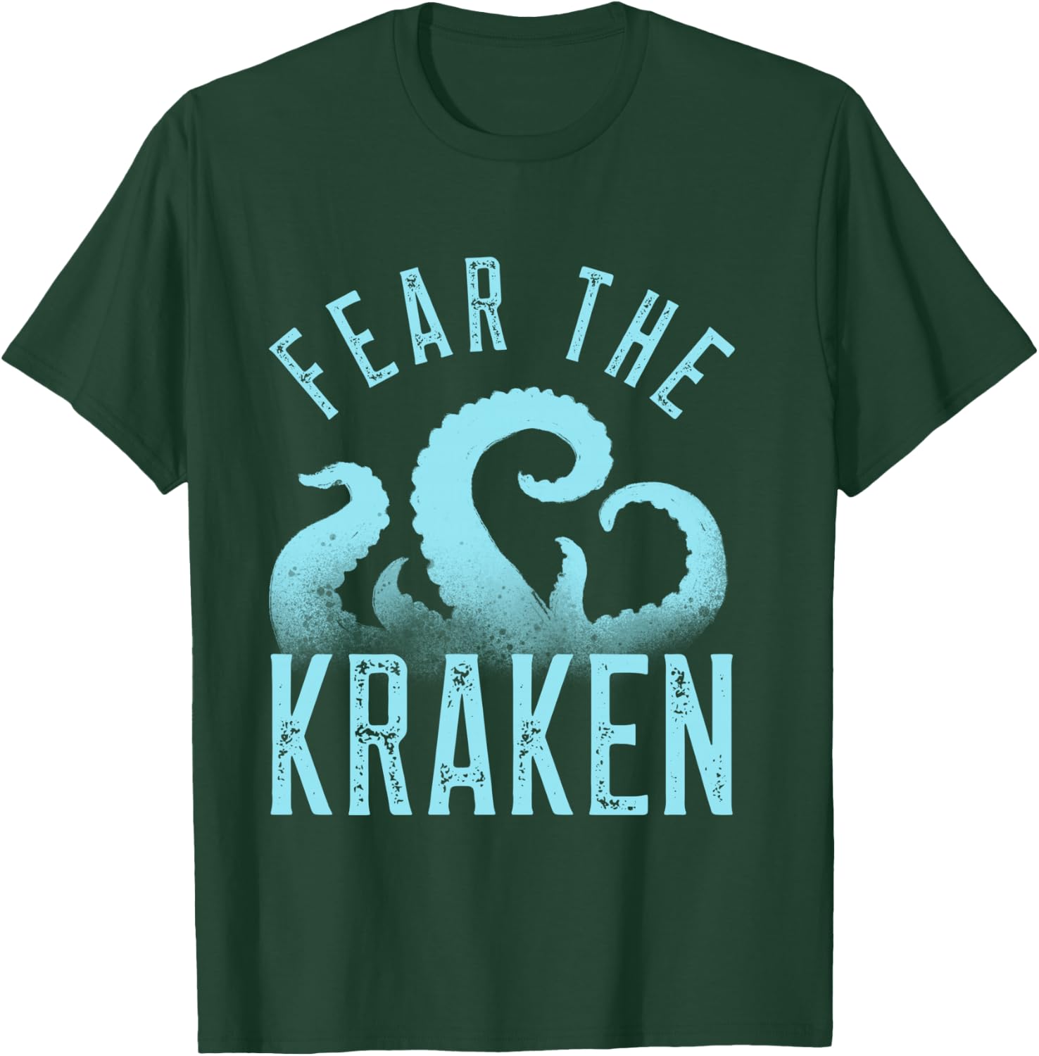 Fear The Kraken. Vintage Kraken Tentacles. Octopus Kraken T-Shirt - T-Shirt | Forest