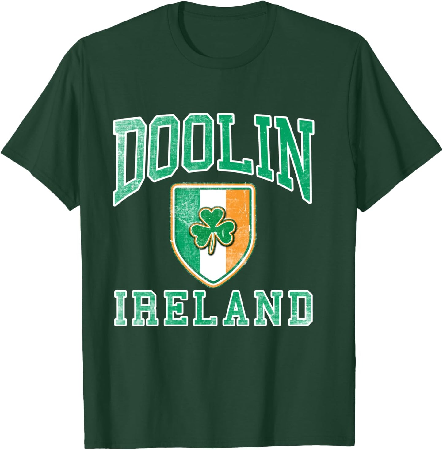 DOOLIN Irland Distressed Irish Pride Langarmshirt T-Shirt - T-Shirt | Forest