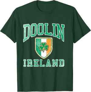 DOOLIN Irland Distressed Irish Pride Langarmshirt T-Shirt - T-Shirt | Forest