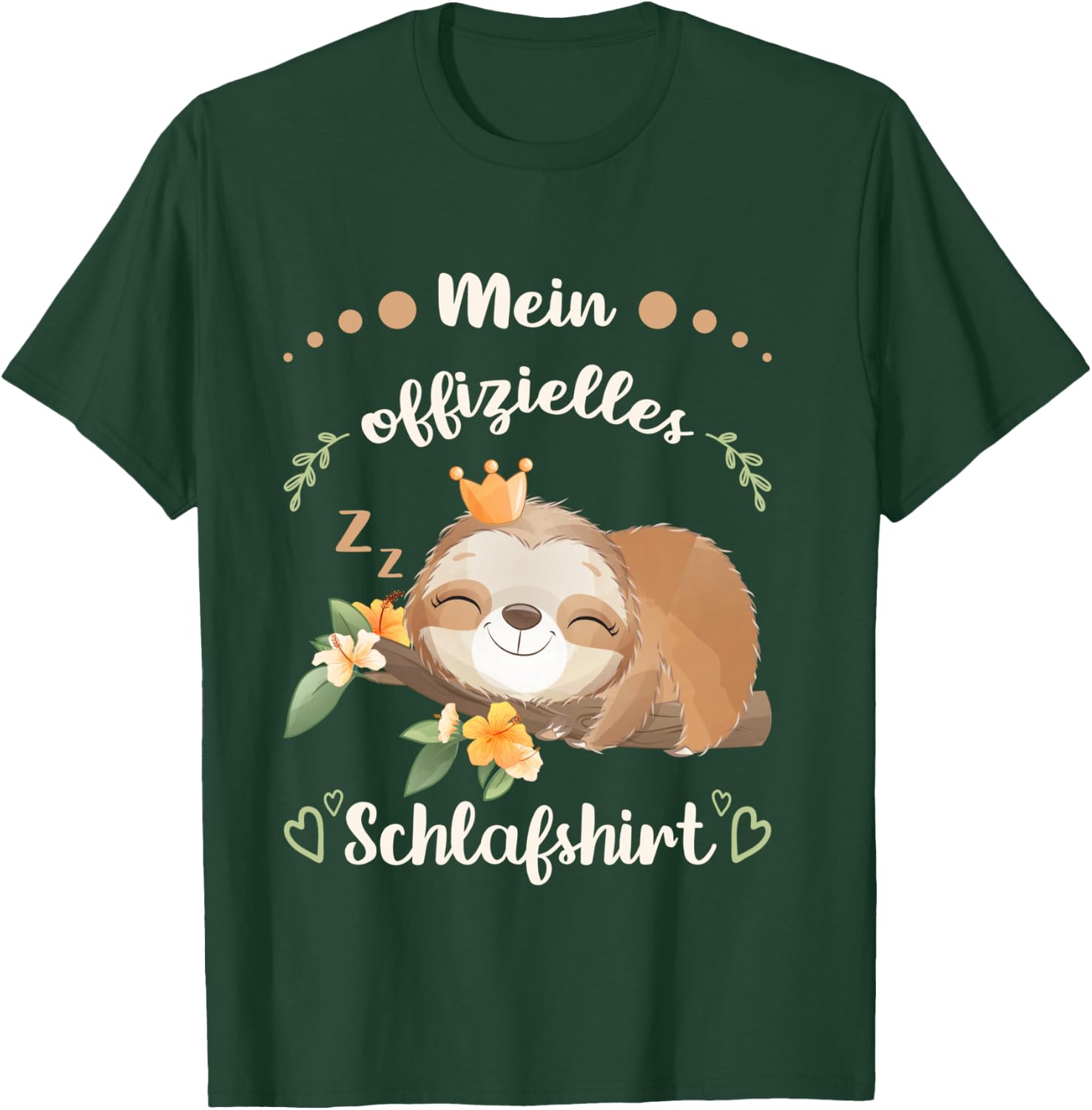 My Official Sleep Shirt Women's Sloth Pyjama Shirt Shirt, black T-Shirt - T-Shirt | Forest
