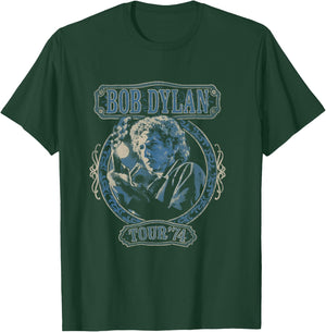 Bob Dylan Tour 74 Official , Black, S T-Shirt - T-Shirt | Forest