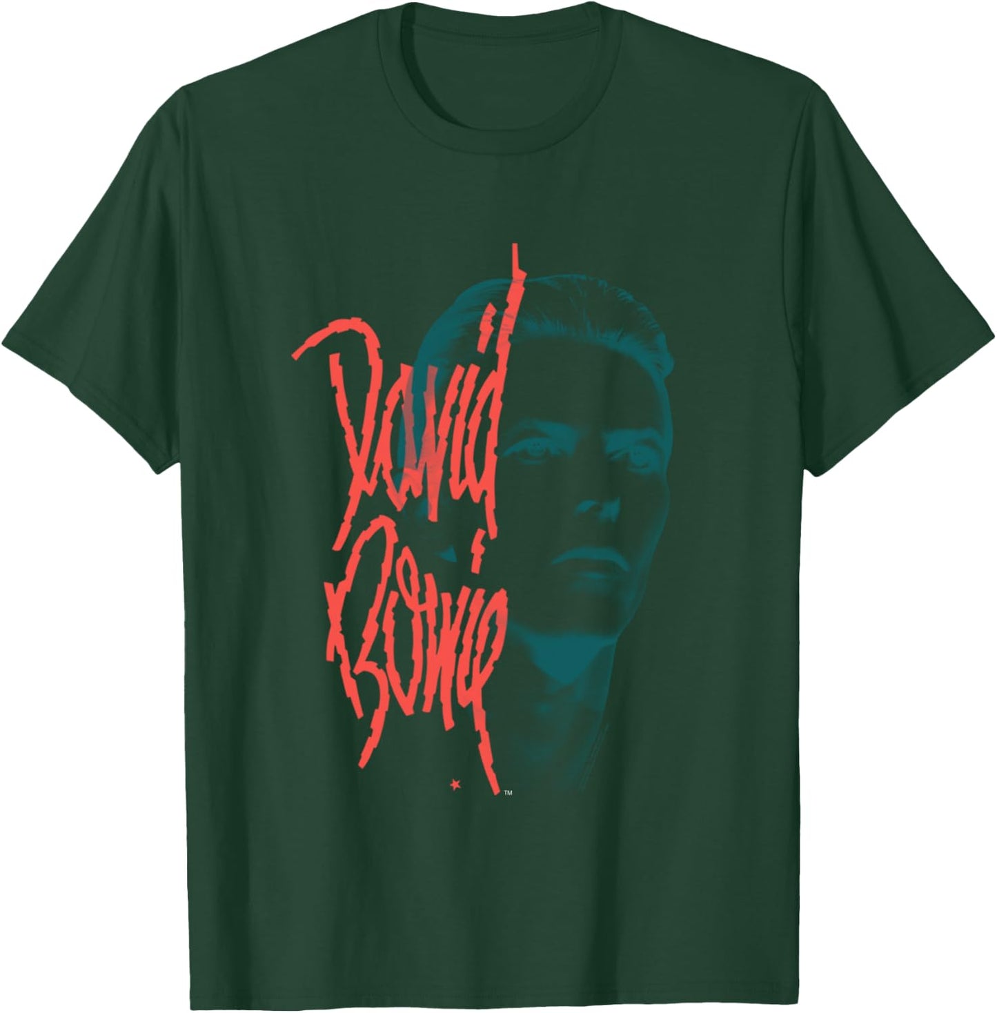 Offiziell David Bowie Music Rock Mono Stare Langarmshirt T-Shirt - T-Shirt | Forest