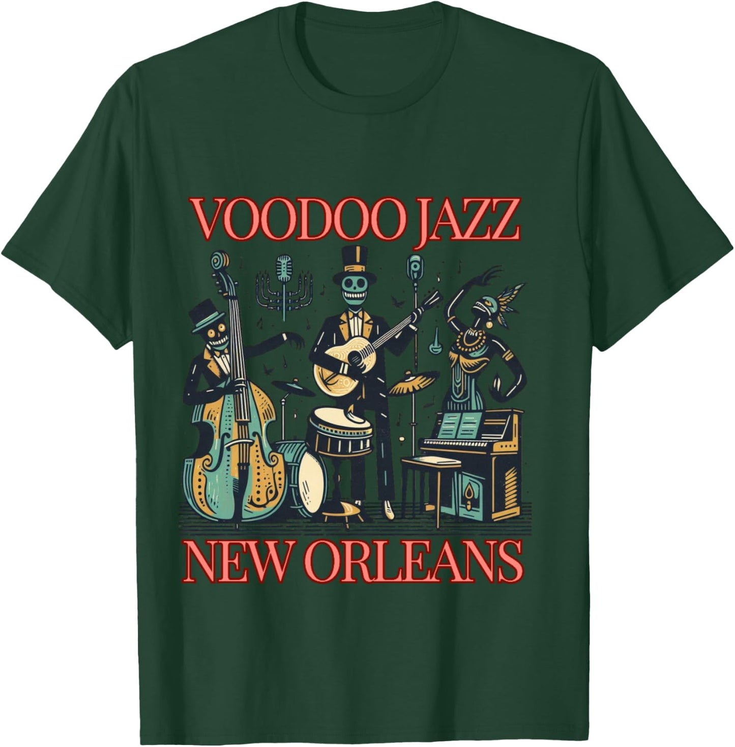 VOODOO JAZZ | Vintage T-Shirt - T-Shirt | Forest