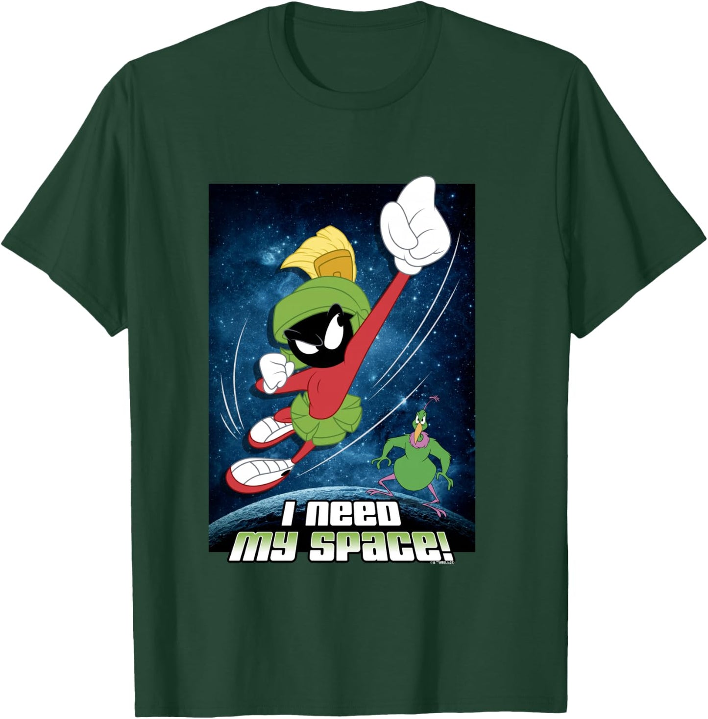 Looney Tunes Marvin & Instant Martian Need Space Poster T-Shirt - T-Shirt | Forest