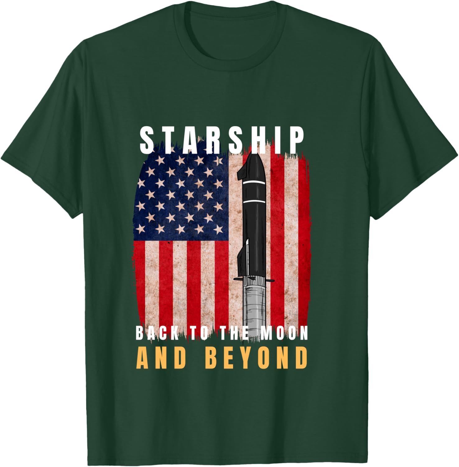 Starship Boca Chica Starbase | A Falcon 9 Starship T-Shirt - T-Shirt | Forest