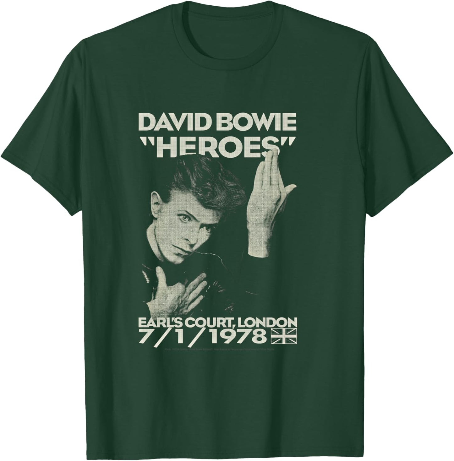 David Bowie - Earl's Short , Black, S T-Shirt - T-Shirt | Forest