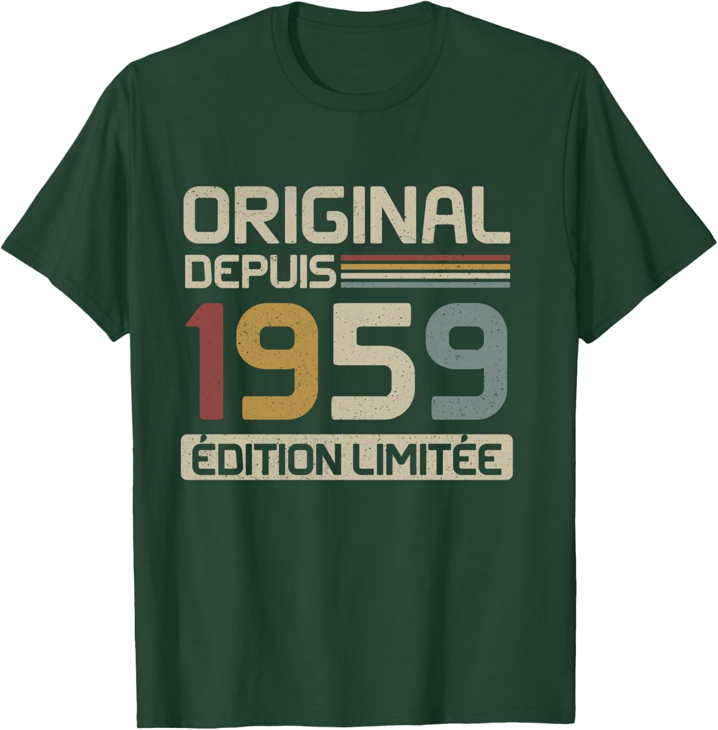 Original 1959 Birthday Gift 66 Years Old anniv 66 years , Black, S T-Shirt - T-Shirt | Forest