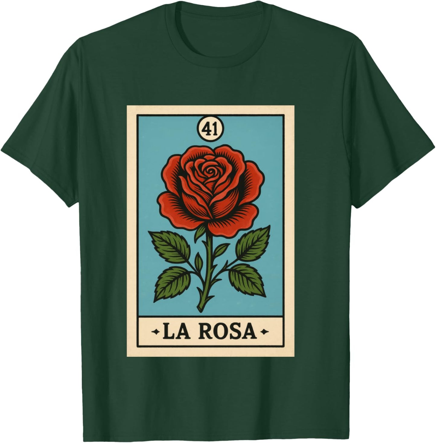 rosa Mexican Lottery Bingo Game, Roses T-Shirt - T-Shirt | Forest