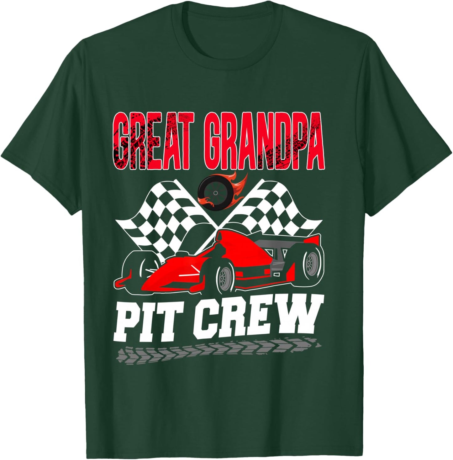 Great Grandpa Pit Crew Racing Family Race Car Birthday Boy T-Shirt - T-Shirt | Forest