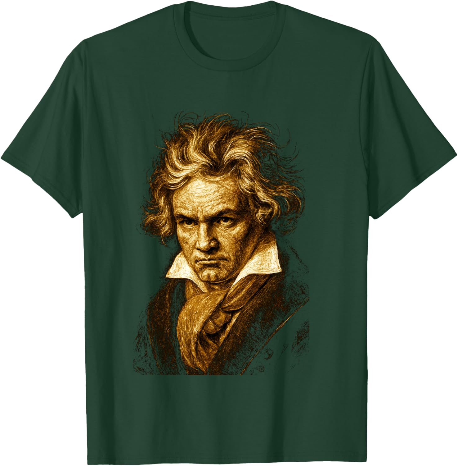 Beethoven-Portrait Ludwig Van Beethoven Classical music T-Shirt - T-Shirt | Forest